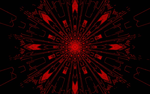 Túnel Neon Verde Explosión Calidoscopio VJ Loop 60fps 16:10 MacBook Protector de Pantalla