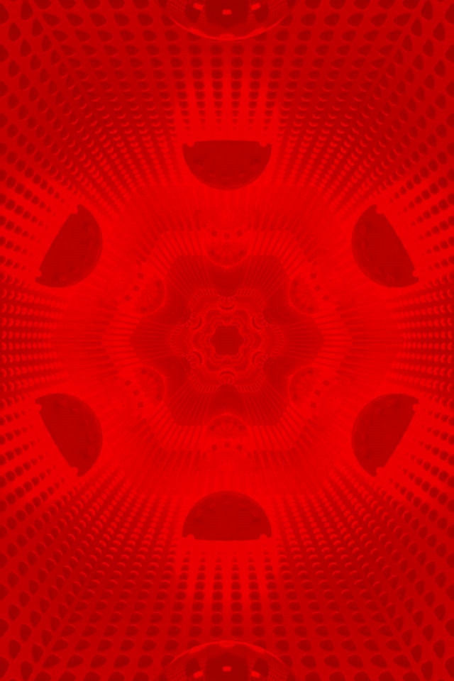 Mandala Oni Vermella Túnel Neon 2:3 Photo Portrait 60fps Protector de Pantalla Vj Loop