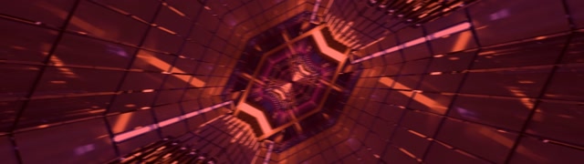 Túnel de Neón Vórtice Grella Hex Vermella 60fps 32:9 Super Ultrawide Protector de Pantalla Vj Loop