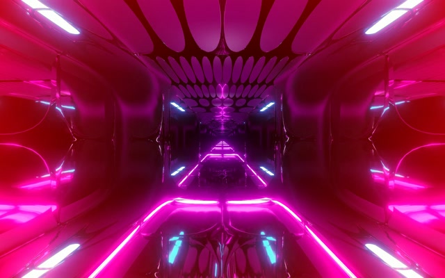 Túnel Neón Rosa Grella Oval VJ Loop 60fps 16:10 MacBook Protector de Pantalla