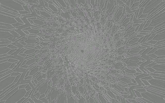 Túnel Neón Cristal Polígono Explosión VJ Loop 60fps 16:10 MacBook Salvapantallas