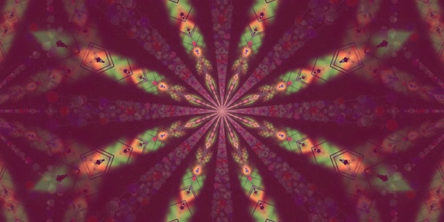 Túnel de Neón Caleidoscopio Burst VJ Loop 2:1 Univisium 60fps Protector de Pantalla