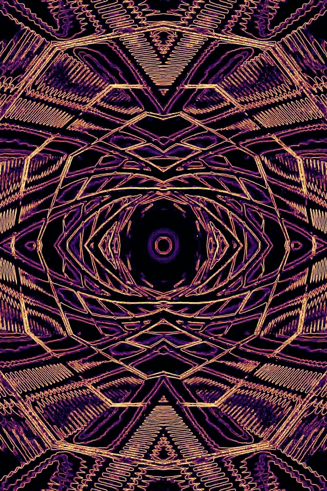 Túnel de Neón Caleidoscopio Vórtice VJ Loop 2:3 Photo Portrait 60fps Protector de Pantalla