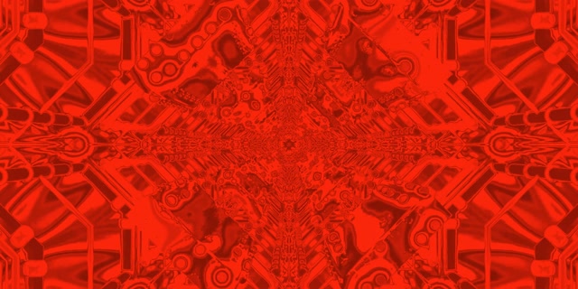 Red Mechanical Kaleidoscope Neon Tunnel Vj Loop 2:1 Univisium 60fps Screensaver