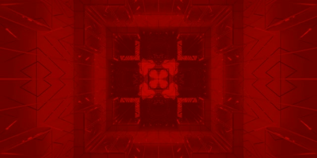 Red Neon Tunnel Pulsating Diamond Grid 2:1 Univisium 60fps VJ Loop Screensaver