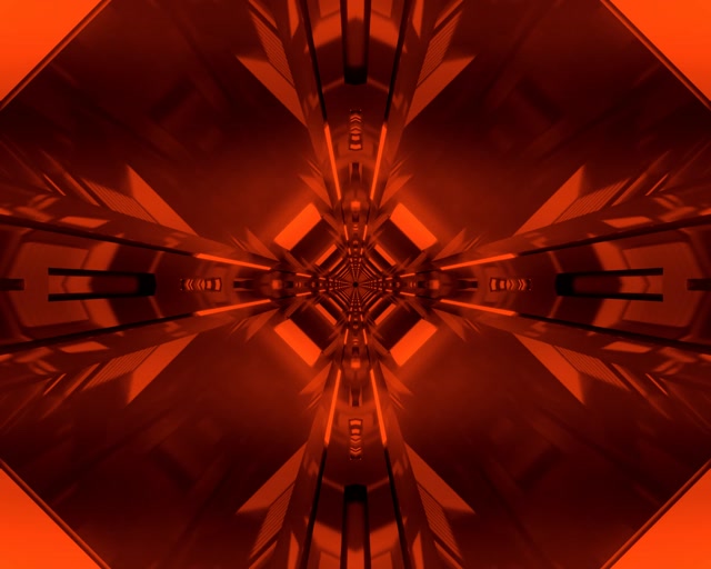 Neon Tunnel Red Diamond Kaleidoscope VJ Loop 5:4 industrial 60fps Screensaver
