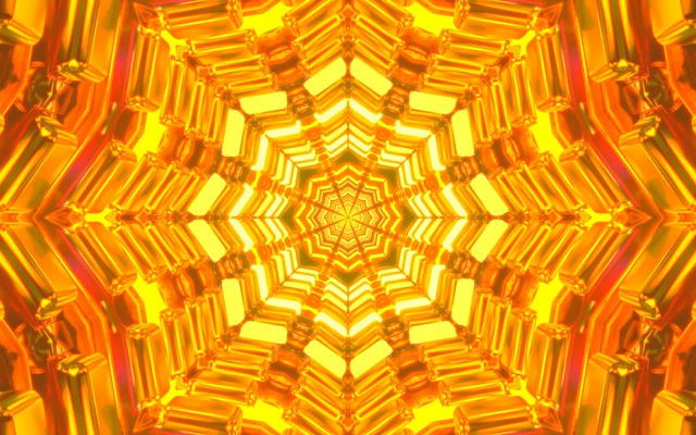 Neon Tunnel Radial Kaleidoscope Vortex 16:10 Macbook 60fps Screensaver