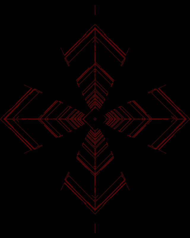 אדום מנהרת ניאון חץ צלב VJ Loop 4:5 Instagram 60fps Screensaver