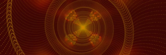 מנהרת ניאון כדור זהוב מנדלה VJ Loop 3:1 Triple Wide 60fps שומר מסך