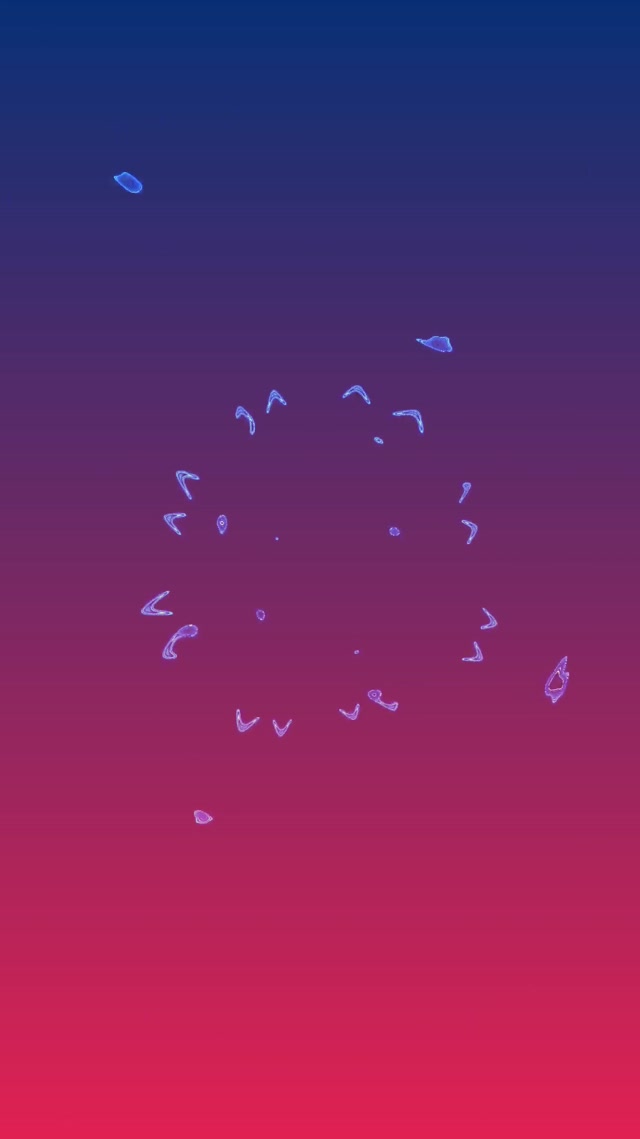 מנהרת ניאון סגול כחול קליידוסקופ VJ Loop 9:16 Reels 60fps שומר מסך