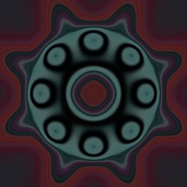 Rotating Gear Neon Tunnel VJ Loop 1:1 Square 60fps Screensaver Animation