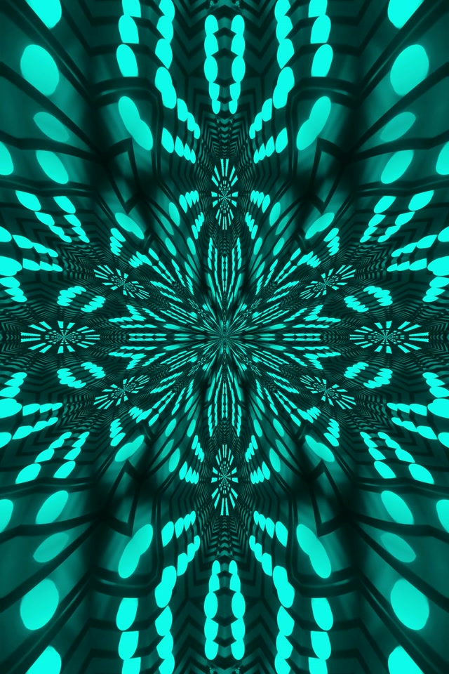 Red Fractal Mandala Neon Tunnel Vj Loop 2:3 Photo Portrait 60fps Screensaver