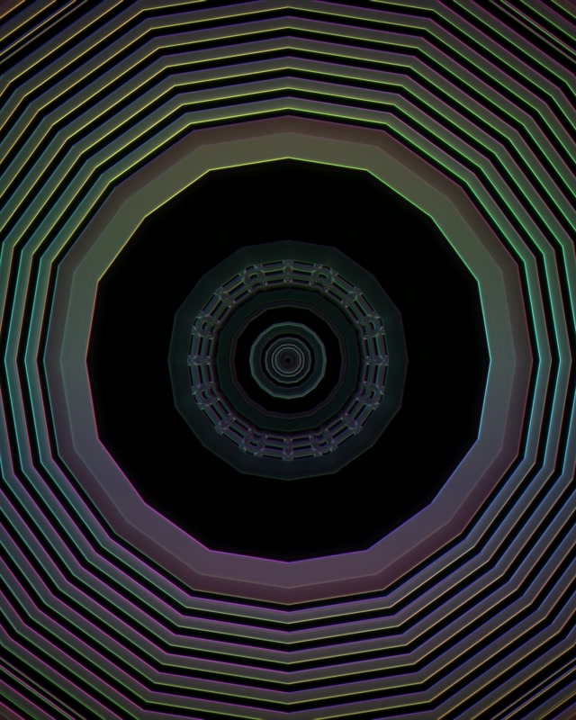 Neon Tunnel Concentric Squares Vortex 4:5 Instagram 60fps Screensaver VJ Loop