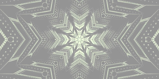 Neon Tunnel Snowflake Grey Screensaver 2:1 Univisium 60fps Vj Loop