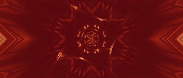 Copper Star Kaleidoscope Neon Tunnel Vj Loop 21:9 Ultrawide 60fps Screensaver