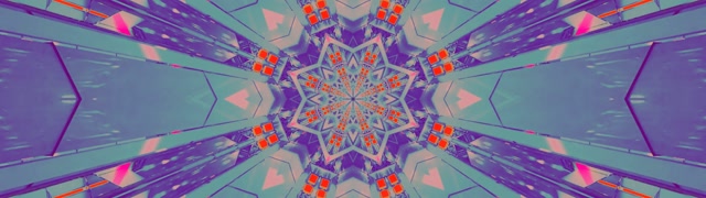Neon Tunnel Kaleidoscope Star Burst Vj Loop 32:9 Super Ultrawide 60fps Screensaver