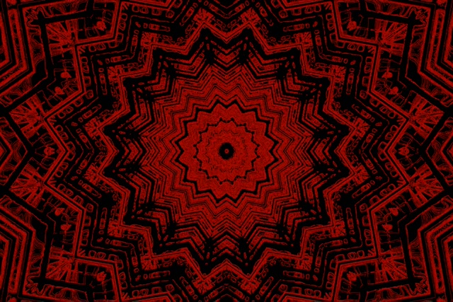 लाल स्टार कैलिडोस्कोप नियॉन टनल VJ Loop 3:2 सरफेस 60fps स्क्रीनसेवर