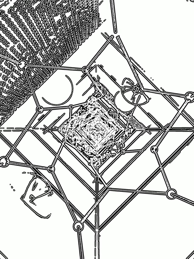 नियॉन टनल वायर ग्रिड 60fps स्क्रीनसेवर 3:4 आईपैड पोर्ट्रेट VJ Loop