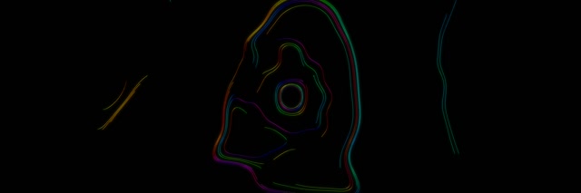 Neon Tunnel Spiraling Vortex VJ Loop 3:1 Triple Wide 60fps Screensaver