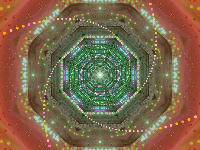 Neon सुरंग स्क्रीनसेवर 4:3 क्लासिक 60fps हरे बिंदु Vj Loop PC लैपटॉप