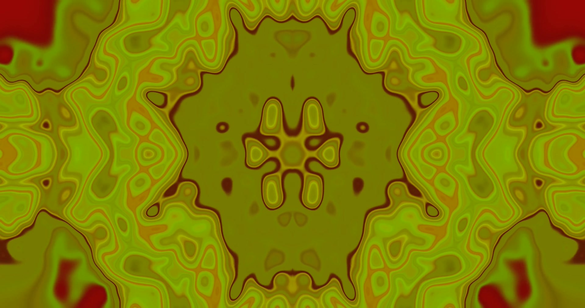 Neon Tunel Zeleni Kaleidoskop Screensaver 4K UHD 60fps VJ Loop