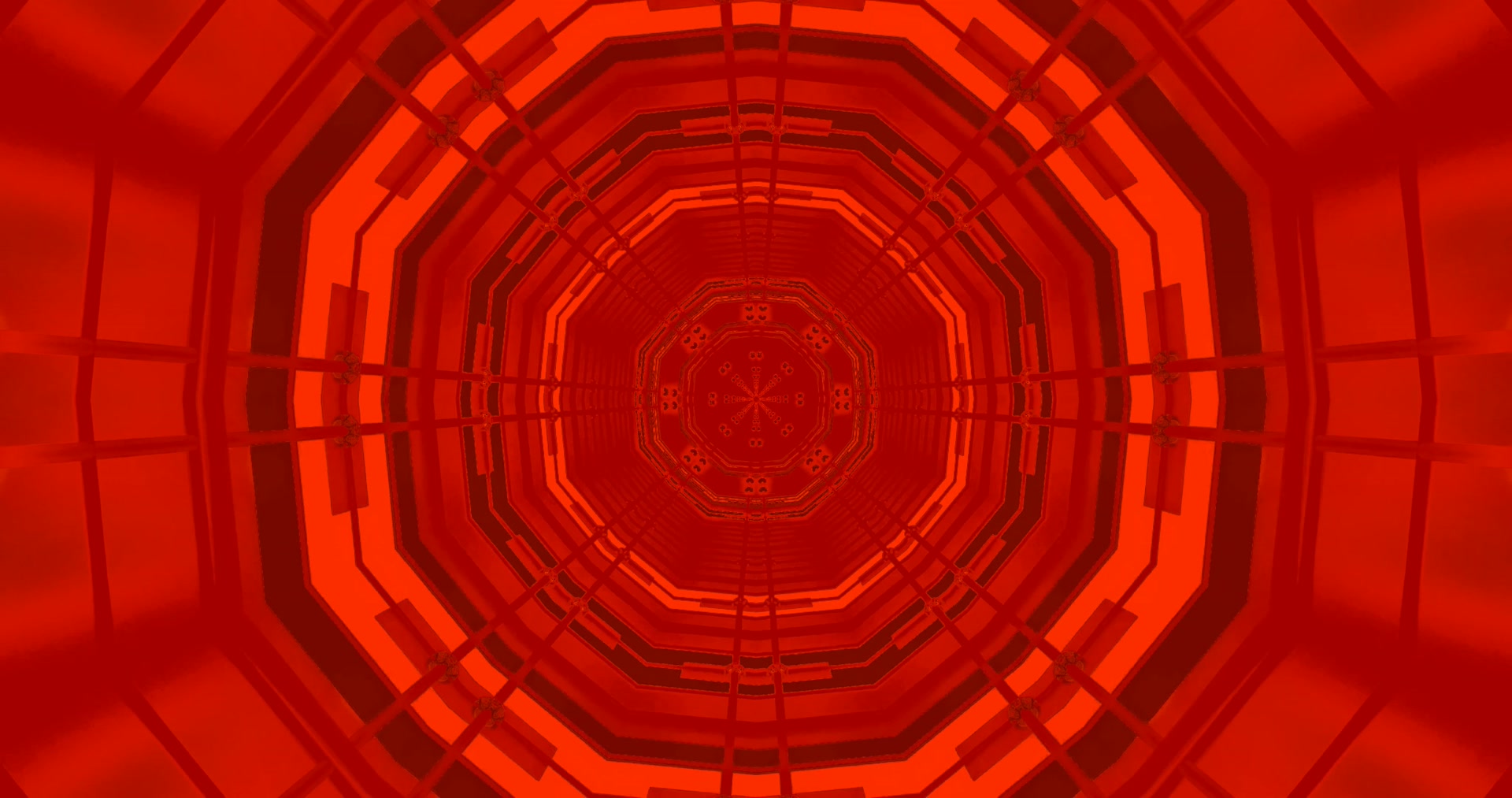 Red Octagon Neon Tunnel 4k uhd 60fps Screensaver Vj Loop