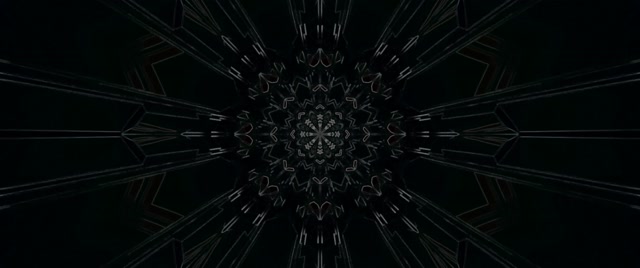 Neon Tunel Kaleidoskop Mandala VJ Loop 2.39:1 Cinemascope 60fps Čuvar Ekrana