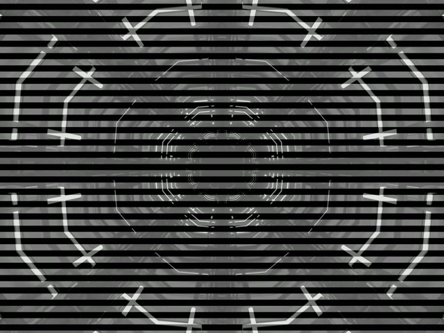 Neon Tunnel Kaleidoscope Gear Loop 4:3 Classic 60fps Screensaver Vj Loop