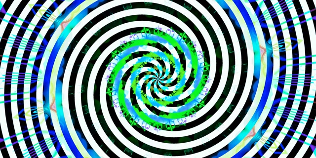 Neon Tunnel Spiraling Vortex VJ Loop 2:1 Univisium 60fps Screensaver