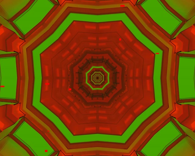 5:4 Industrial Neon Tunnel VJ Loop 60fps Screensaver Hexagon Vortex