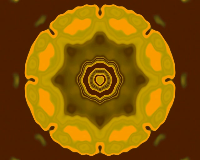 Neon Tunel Zlatna Zvijezda Mandala Vj Loop 5:4 industrijski 60fps Čuvar Zaslona