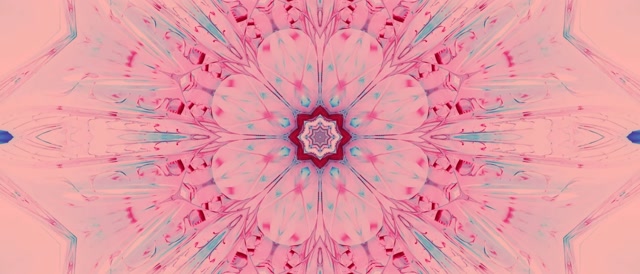 Neon Tunel Ružičasti Kaleidoskop Cvat VJ Loop 21:9 Ultraširok 60fps Screensaver