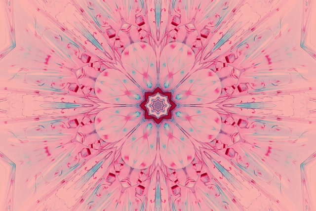 Neon Tunel Ružičasti Kaleidoskop Cvijet VJ Loop 3:2 Surface 60fps Screensaver