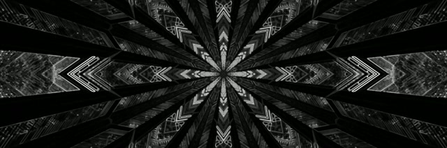 Crni Neon Tunel Čuvar Ekrana 3:1 Triple Wide 60fps VJ Loop PC Laptop