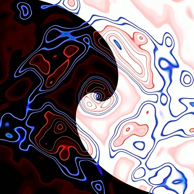 Neon Tunel Yin Yang Kovitlac VJ Loop 1:1 Kvadrat 60fps Čuvar Zaslona