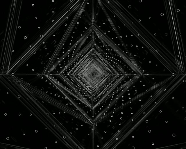 Tamni Neon Tunel 5:4 industrial 60fps Čuvar Ekrana VJ Loop PC Laptop