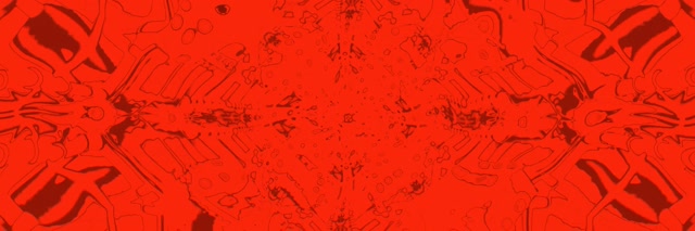 Crveni Fraktal Kaleidoskop Neon Tunel 3:1 Triple Wide 60fps Čuvar Ekrana VJLoops