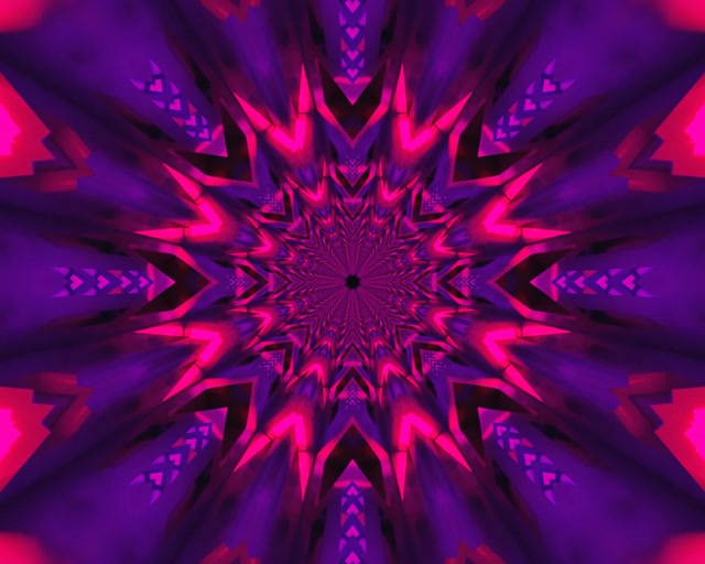 Neon Tunel Fraktal Zvijezda Eksplozija 5:4 Industrial 60fps Screensaver Vj Loop