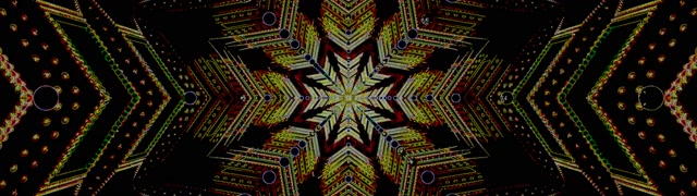 Neon Tunel Zvijezda Mandala Čuvar Ekrana 32:9 Super Ultraširoki 60fps VJ Loop