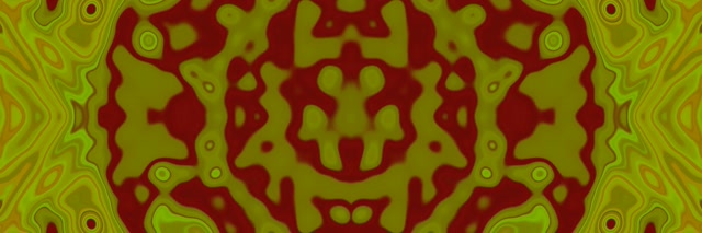 Neon Tunel Maslinasti Kaleidoskop VJ Loop 3:1 Trostruko Širok 60fps Screensaver