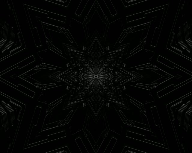 Neon Tunel Tamna Pahuljica Mandala 5:4 industrijski 60fps Čuvar Zaslona Vj Loop