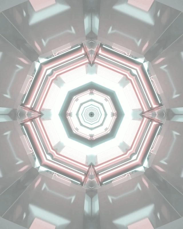 Neon tunel oktagon vrtlog VJ Loop 4:5 Instagram 60fps čuvar ekrana