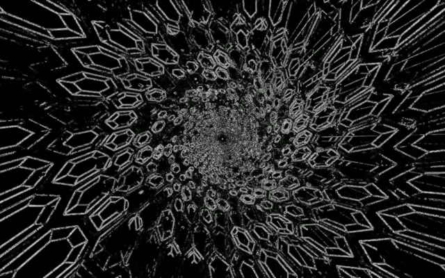 Neon tunel kristalni oblici čuvar ekrana 60fps 16:10 macbook VJ loop