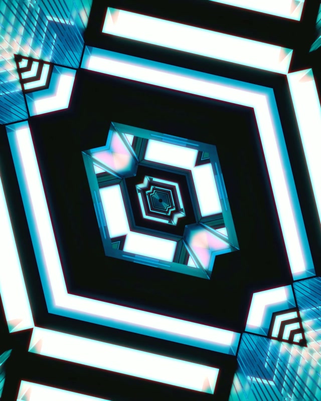 Neon Tunel Rotirajući Dijamant Vorteks VJLoops 4:5 Instagram 60fps Screensaver