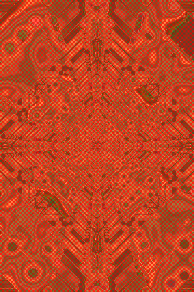 Crveni Neon Tunel Kaleidoskop VJ Loop 2:3 Photo Portrait 60fps Čuvar Ekrana