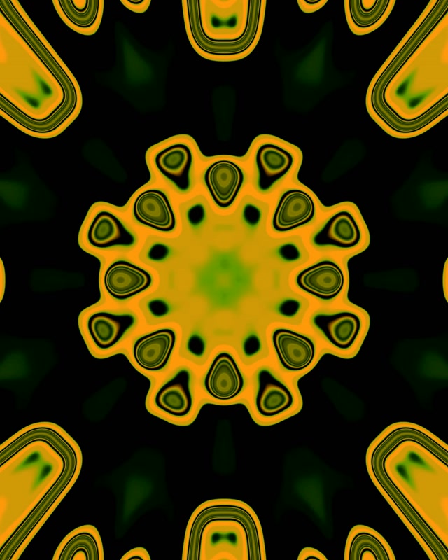 Neon Tunel Kaleidoskop Suncokret Bljesak VJLoops 4:5 Instagram 60fps Čuvar Zaslona