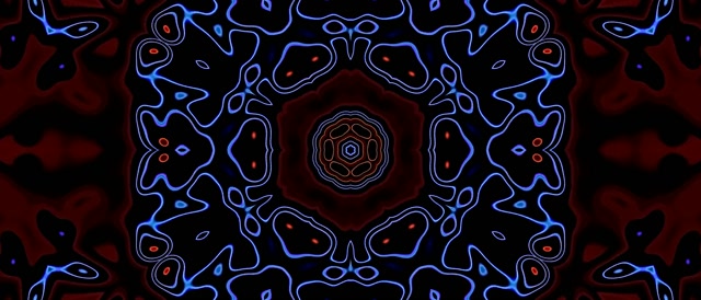 Neon Tunel Kaleidoskop Cvjećanje VJ Loop 21:9 Ultrawide 60fps Čuvar Zaslona