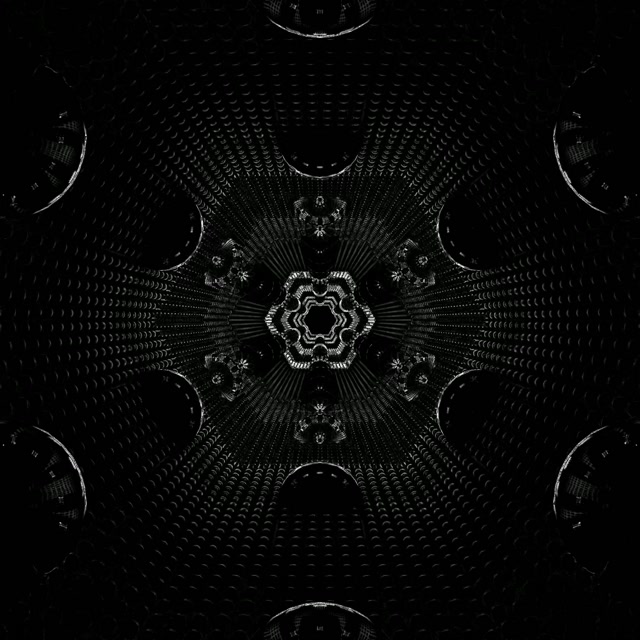 Neon Tunel Fraktalni Kaleidoskop 1:1 Square 60fps Čuvar Ekrana Vj Loop