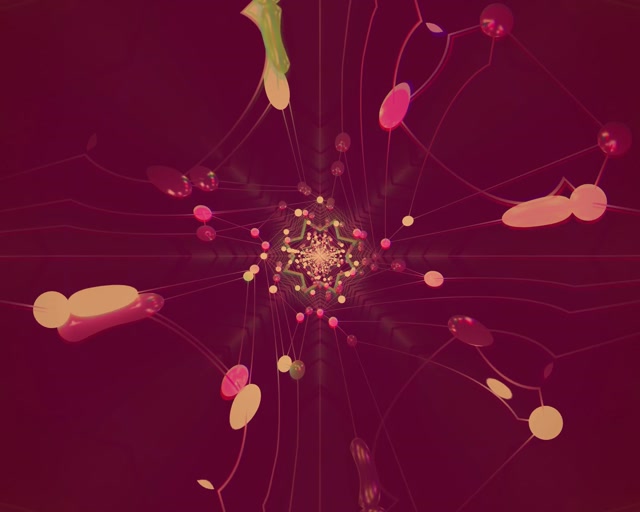 Neon Tunnel Zvezda Kaleidoskop VJ Loop 5:4 industrijski 60fps Screensaver