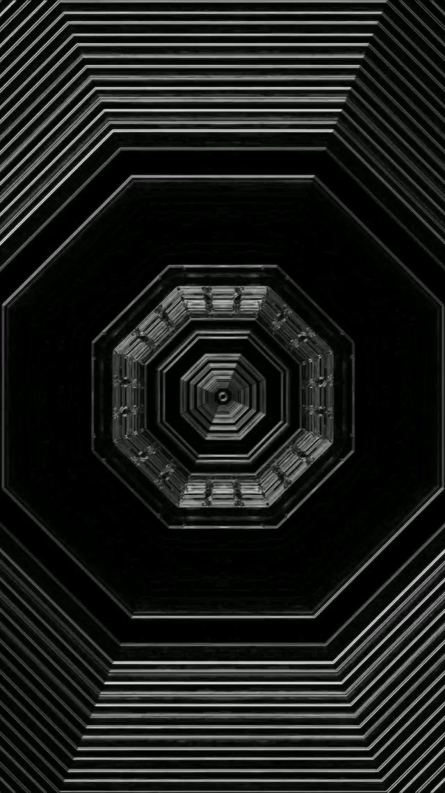 Neon Tunel Oktagon Vortex VJ Loop 9:16 Reels 60fps Screensaver